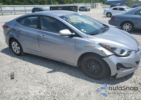 2016 Hyundai Elantra Se from USA, damaged, VIN 5NPDH4AE1GH773715